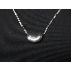 TIFFANY Co Elsa Peretti Bean necklace pendant silver